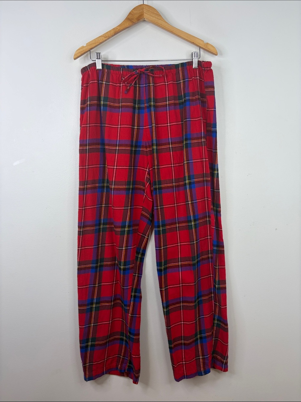 Lauren Ralph Lauren Pajamas Womens Large Red Tartan Plaid Cotton Flannel PJs - Picture 10 of 15